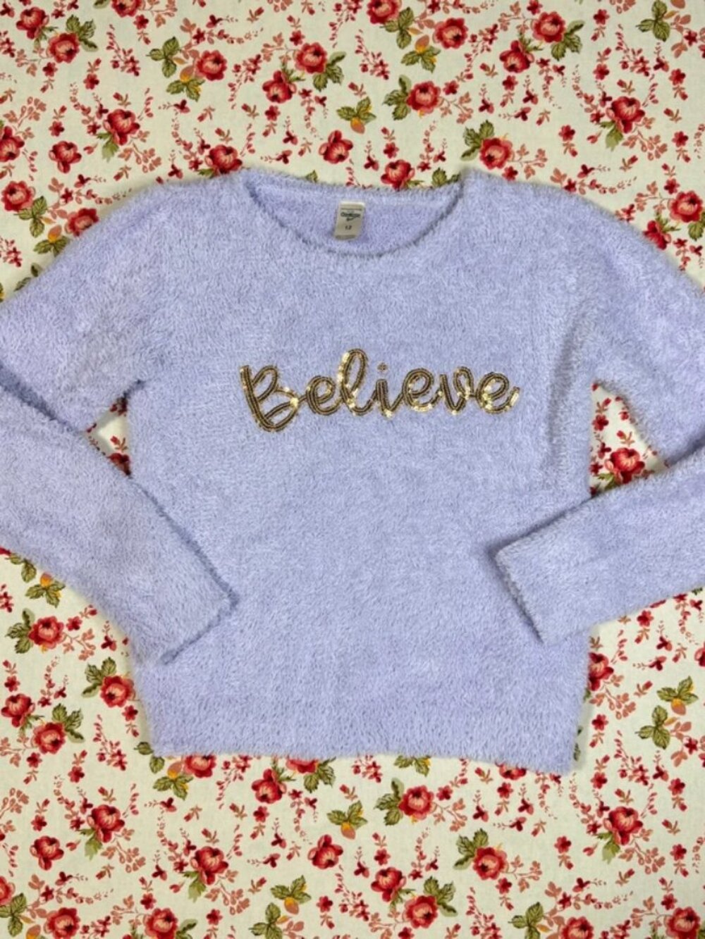 Osh Kosh Girls Fur Sweatshirt Size 12